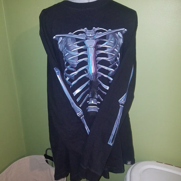 Old Navy Tops - Neon Skeleton Ribcage Shirt